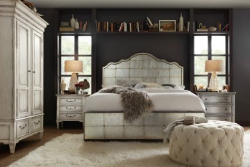 Hooker arabella mirrored bed-1610-90150