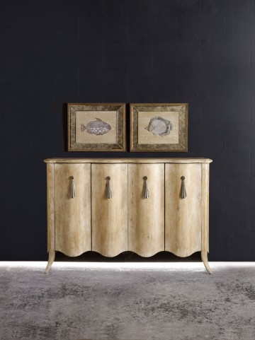 hooker-melange draped credenza 638-85191