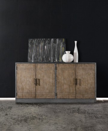 hooker-melange copper credenza 638-85283-LTBR